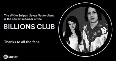 The White Stripes &#8216;Seven Nation Army&#8217; Surpasses 1B Streams On Spotify!