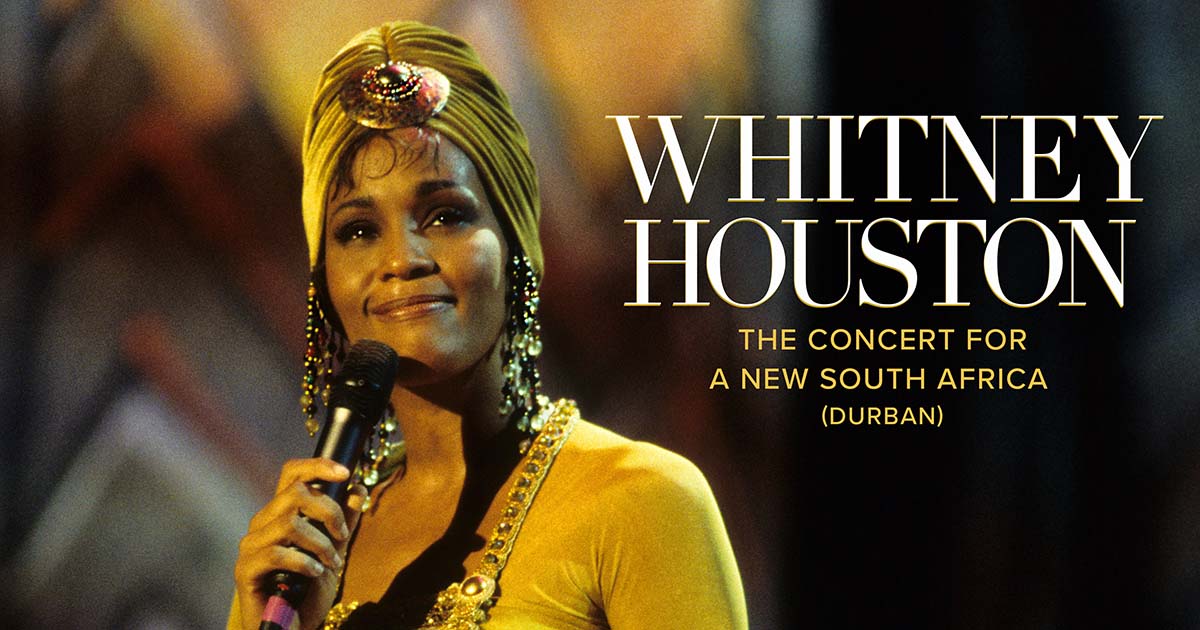 LEGACY RECORDINGS TO RELEASE WHITNEY HOUSTON’S FIRST LIVE CONCERT ALBUM, ‘THE CONCERT FOR A NEW SOUTH AFRICA (DURBAN)’ ON NOVEMBER 8